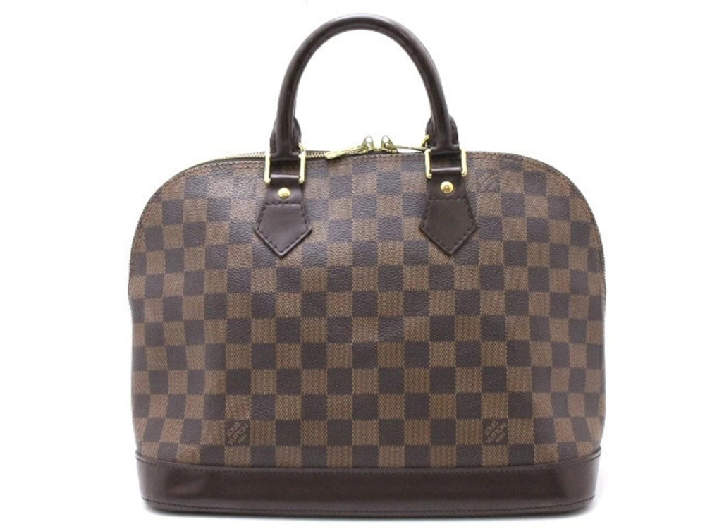 LOUIS VUITTON Alma Handbag Damier Brown